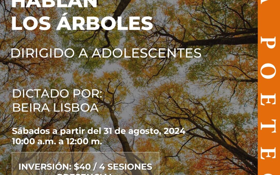 TALLER DE ESCRITURA POÉTICA «HABLAN LOS ÁRBOLES» EN LA POETECA